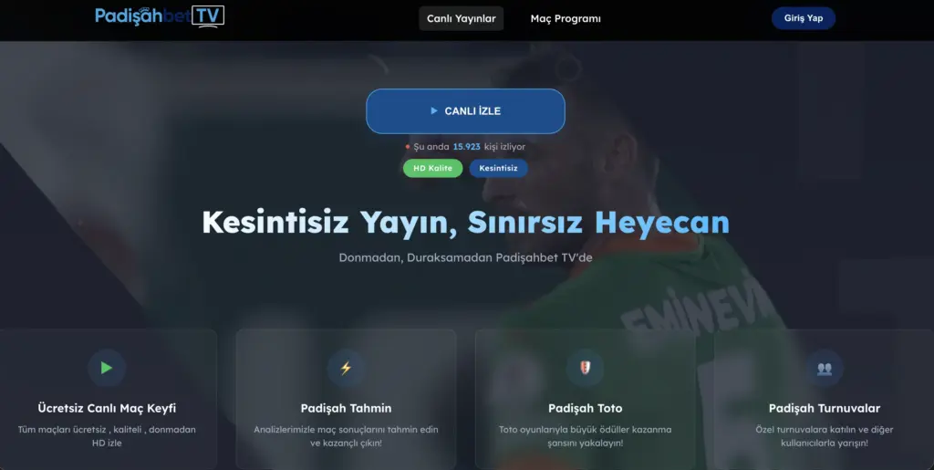 padişahbet canlı yayın izle